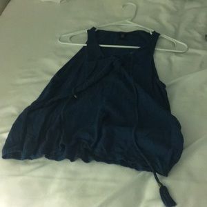 Dark blue tank top